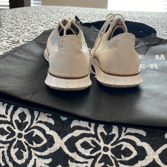 Men’s Cream Cole Hahn Size 13 Grand OS lace-up wingtips - Picture 4 of 8